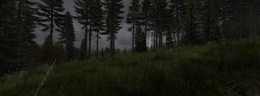 DayZ - Chernarus - Lightning near Camp Nadezhda