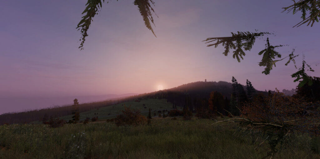 DayZ - Chernarus - Sunset Behind Zub